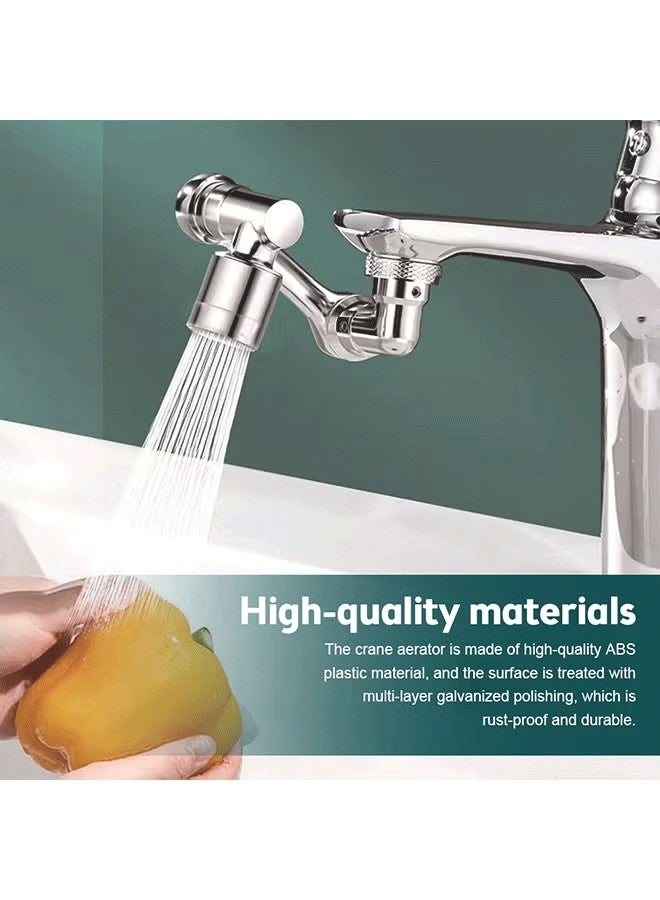 1080°  Faucet Extender For Bathroom Sink, Rotating Faucet Extender Aerator, Swivel Faucet Attachment, 1080 Degree Rotatable Faucet Aerator (Dual-Mode) - Image 3