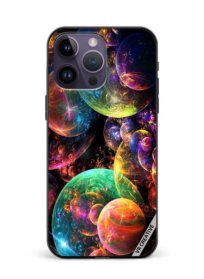 VR CREATIVE Protective Case Cover For Apple iPhone 16 Pro Galaxy Design Multicolour - Image 1
