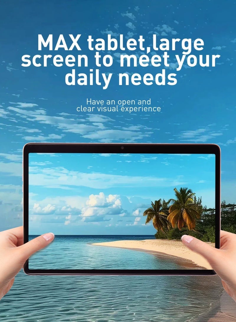 Umiio Smart Tablet S25 Ultra 10.1-Inch HD Display | 16GB RAM 1TB ROM | Dual SIM 5G & Wi-Fi | Android Slim Tab with Keyboard, Case & EWB Handbag | Dual Camera, GPS, Long Battery Life - Pink - Image 3