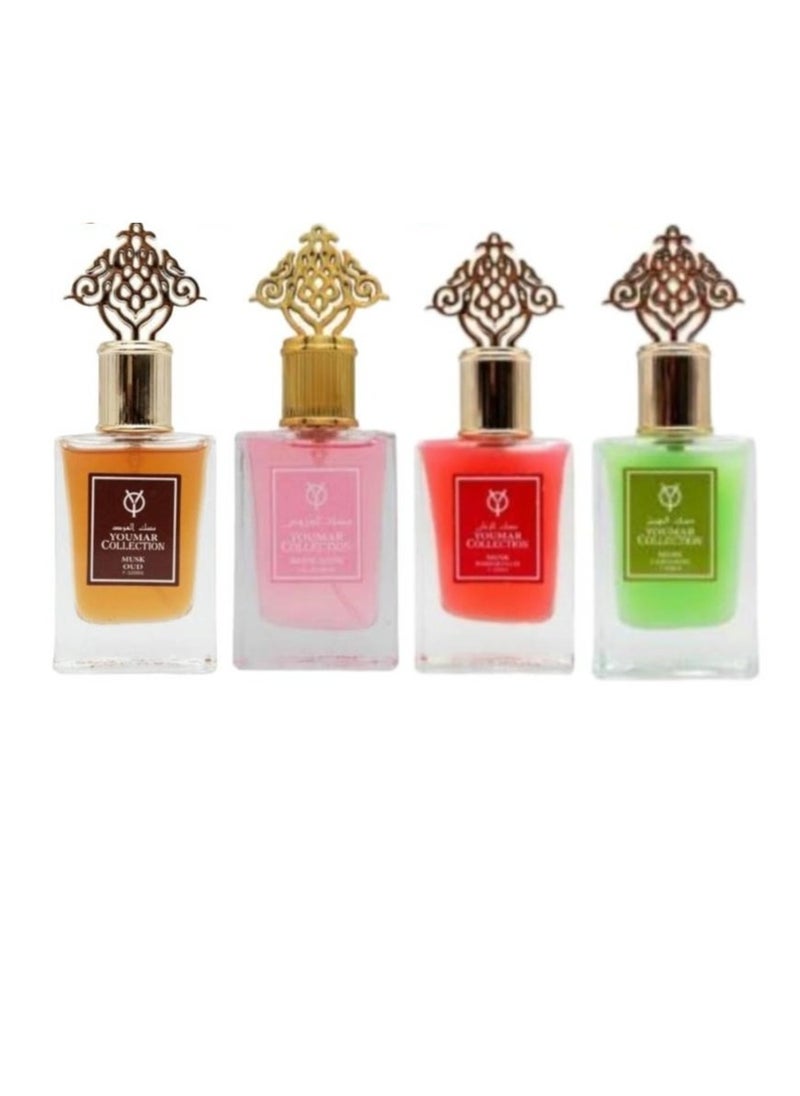مسك مجموعة (4  ) عطر مسك  25مل 