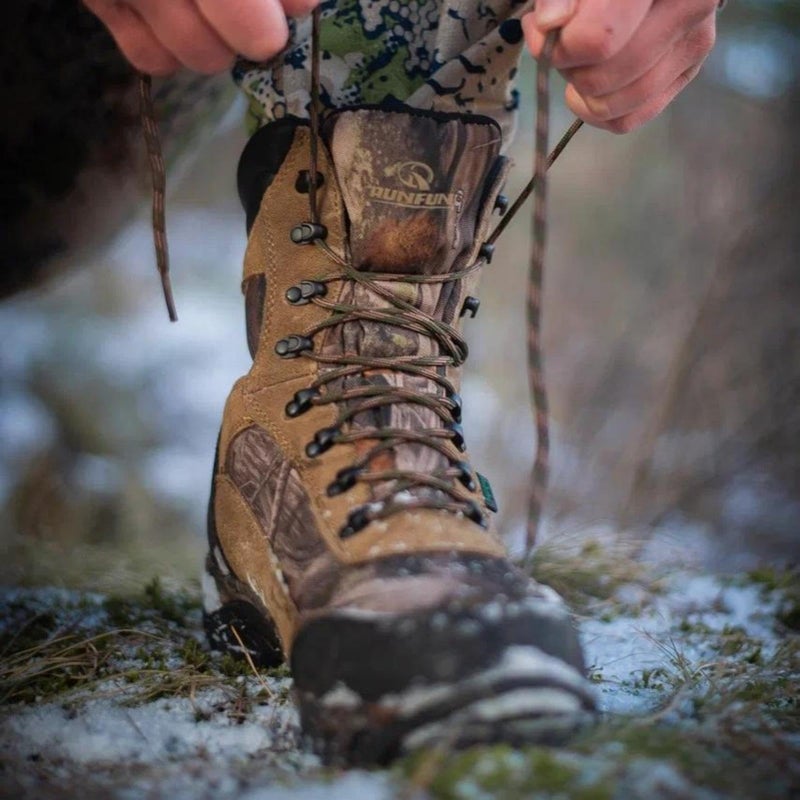 R RUNFUN Men's Waterproof Hunting Boots 9 Inch Camo Insulated Work Boot, 400g Thinsulate(RF2305-9SG1, Size10) - Image 3