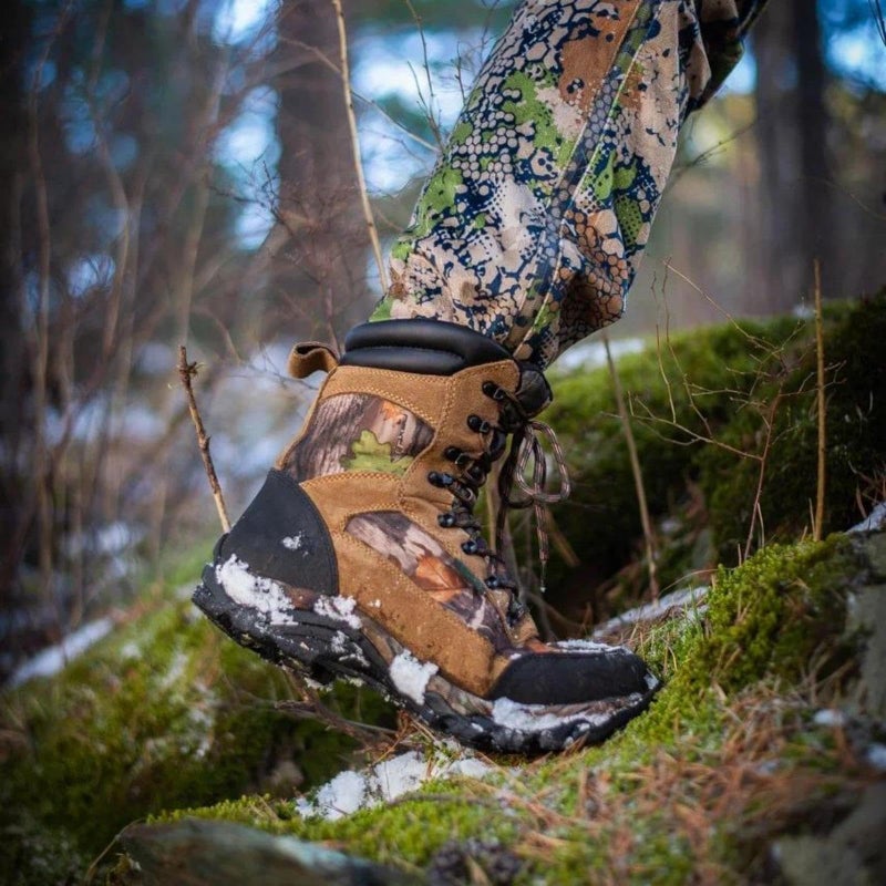 R RUNFUN Men's Waterproof Hunting Boots 9 Inch Camo Insulated Work Boot, 400g Thinsulate(RF2305-9SG1, Size10) - Image 2