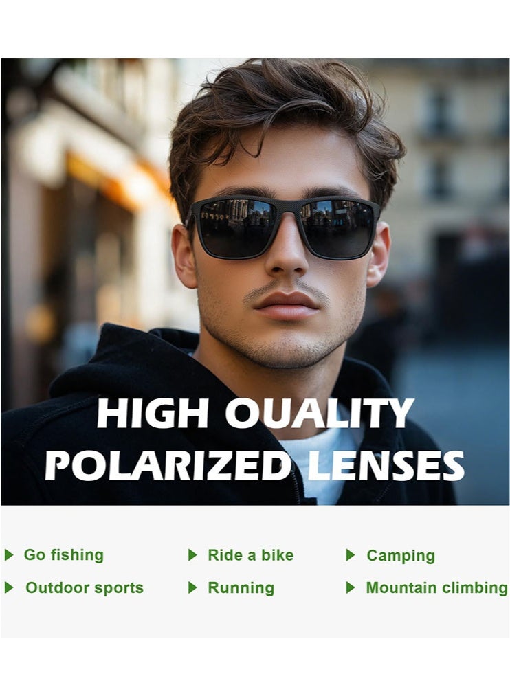 meayul Polarized Sports Sunglasses for Men 3PCS, Cycling Sunglasses, UV Protection Lightweight Sun Glasses for Driving Fishing Golf Cycling - Image 2