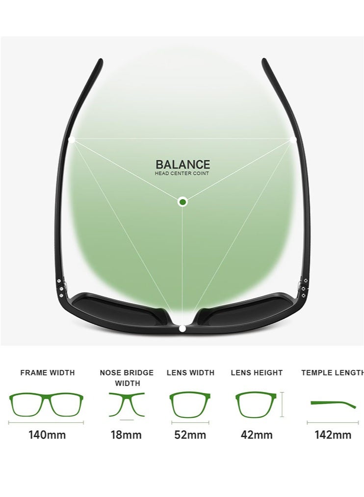 meayul Polarized Sports Sunglasses for Men 3PCS, Cycling Sunglasses, UV Protection Lightweight Sun Glasses for Driving Fishing Golf Cycling - Image 5