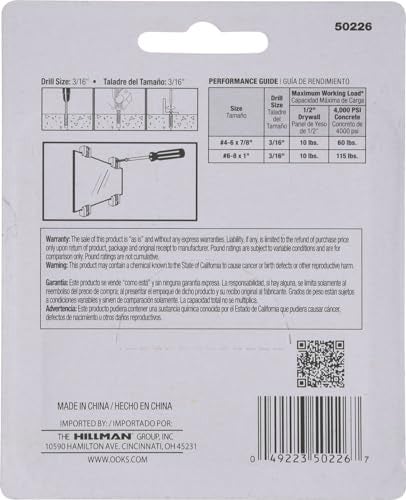 OOK 534016 1/4-Inch 20-Pound Adjustable Plastic Mirror Holders, 4-Pack - Image 5