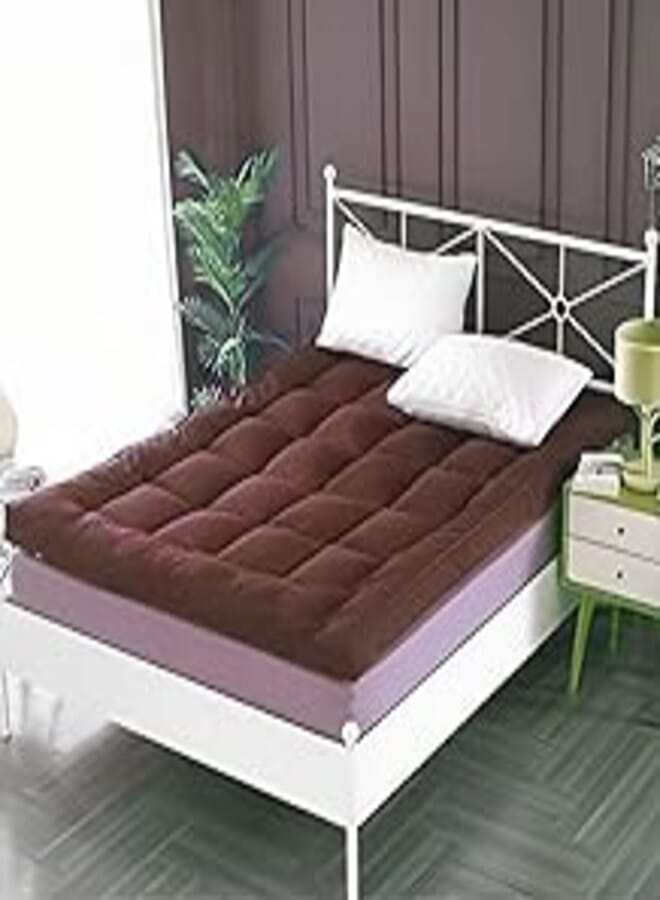 Mattress topper Tiba, Brown, 90 * 195 cm