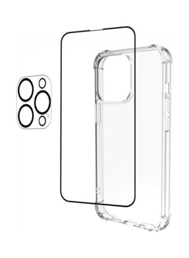 ACLIX 3 Pack 3D Screen Gorilla Case Cover And Lens Protector For iPhone 13 Pro Max Clear - Image 2