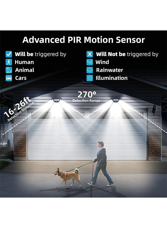 Y&D DMG Solar Outdoor Lights, Wireless Motion Sensor Wall IP65 Fence Lights Waterproof with 270° Wide Angle & 3 Modes for Front Door, Yard, Garage, Deck (118 LEDs/4 Packs)  - Image 5