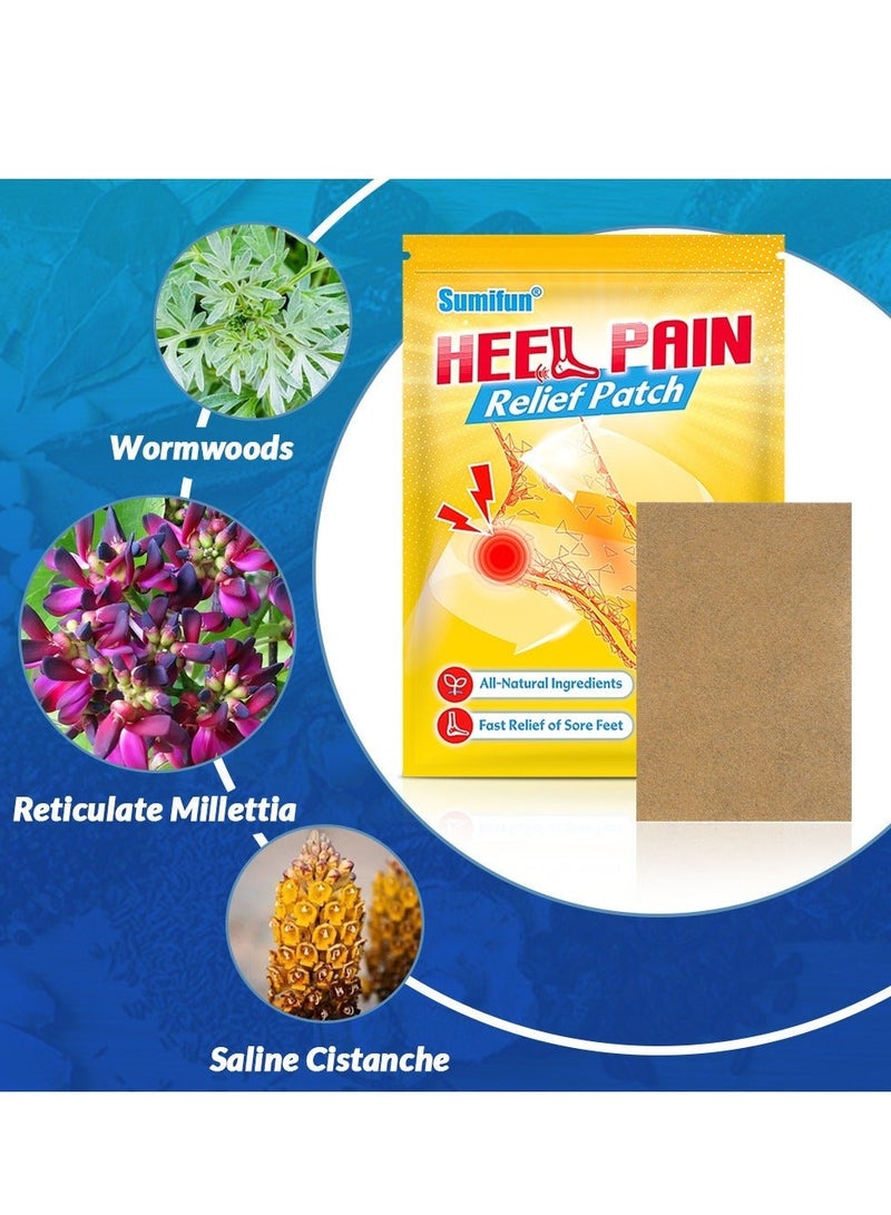Sumifun 16Pcs Heel Pain Relief Patch, HeelAid Plantar Fasciitis Brush-On Heel Pain Relief, Deep to Calm Inflammation of The Fascia - Image 2