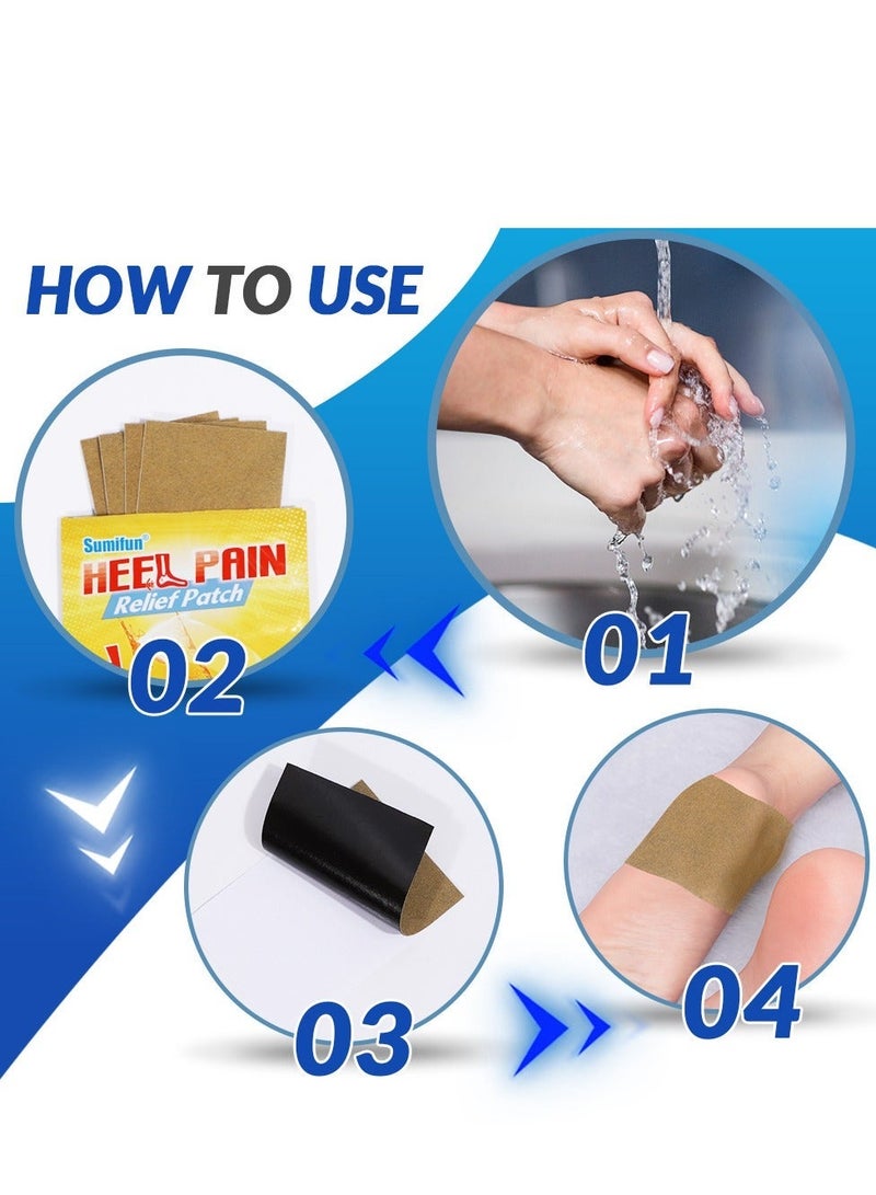 Sumifun 16Pcs Heel Pain Relief Patch, HeelAid Plantar Fasciitis Brush-On Heel Pain Relief, Deep to Calm Inflammation of The Fascia - Image 4