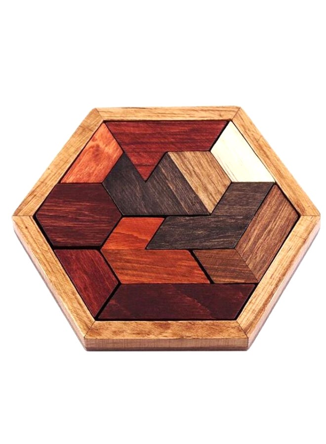 Geometric Shape Hexagonal Jigsaw Puzzle M221