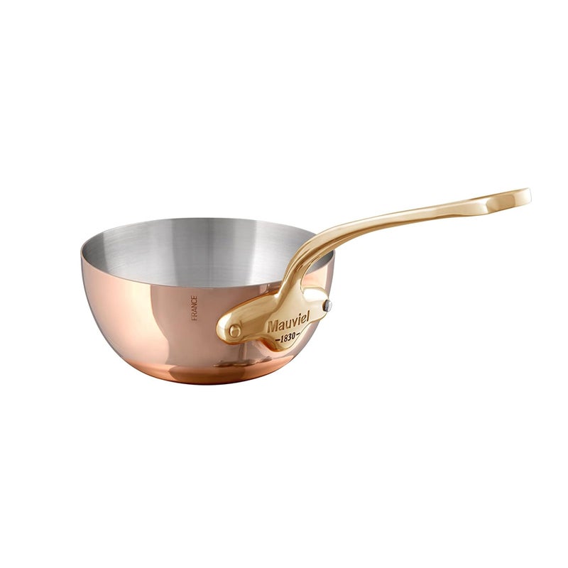 Mauviel MHeritage 150 B Copper Chef Pan With Brass Handle 37Qt