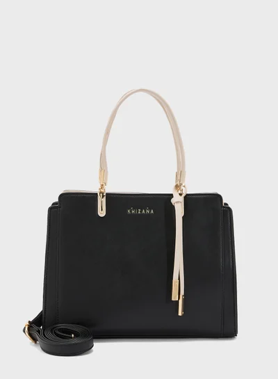 Khizana Metal Trim Detail Satchel Bag