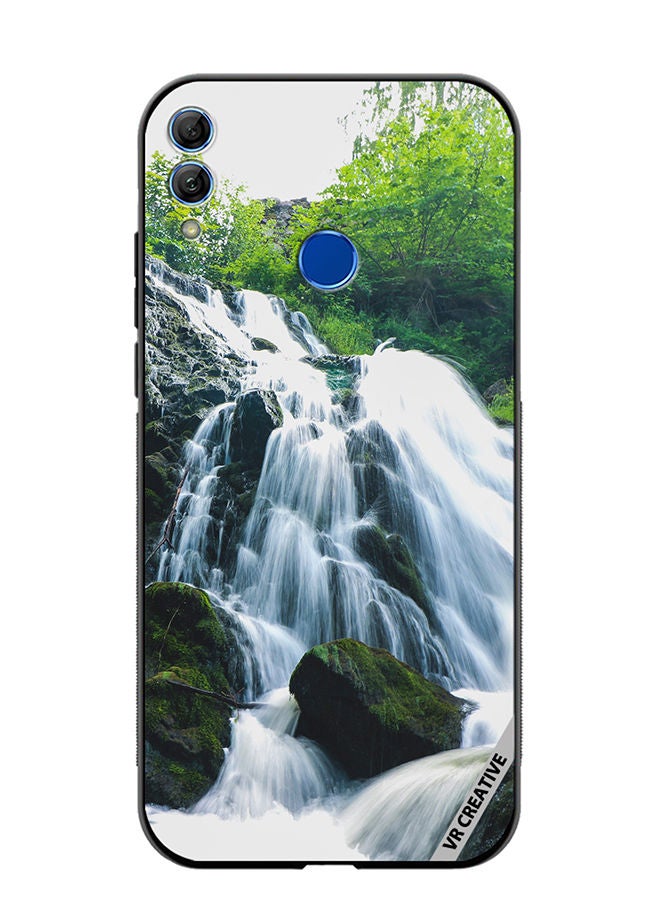 Protective Case Cover For Honor 10 Lite Waterfall Design Multicolour