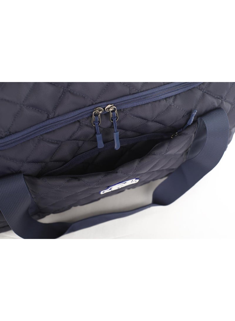 Elite Bags Elite Quilted Gym Duffle Bag with Shoe Compartment, Multi Pocket, Blue - Image 5