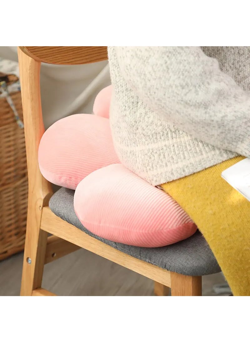 AROAQ Colorful Flowers Plush Pillow Plant Petal Cushion Stuffed Toys Baby Home Décor Pink Yellow 30cm  - Image 2