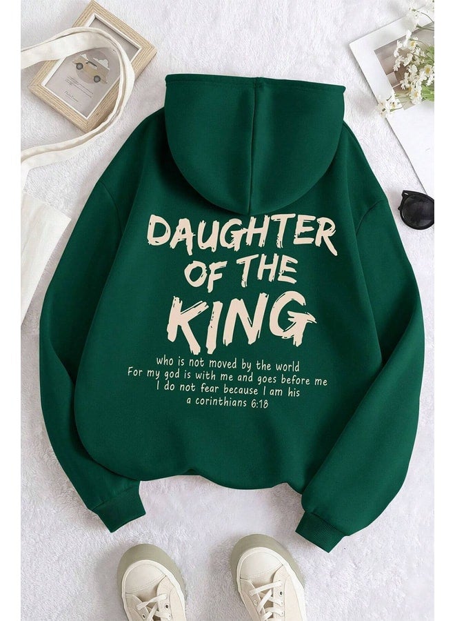 uyguntarz Daughter Of The King Printed Oversize Sweatshirt. - Image 1