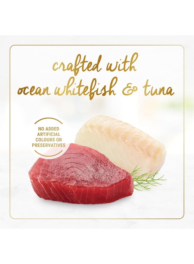 Fancy Feast طعام قطط رطب من فينسي فيست بيورينا بنكهة التونة مع صلصة 85 جرام (عبوة من 24) - Image 2