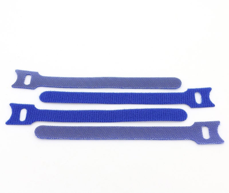 Pasow 100Pcs Reusable Fastening Cable Ties Adjustable Wire Management 8 Inch (Blue) - Image 3