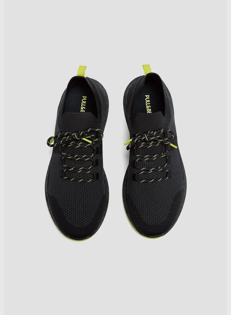 PULL&BEAR Knit fabric trainers