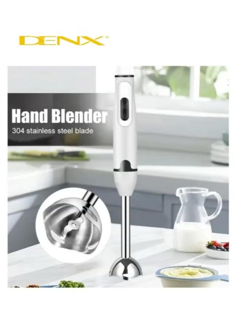 Denx 400W Electric Hand Blender With Two Stainless Steel Blades - Image 2