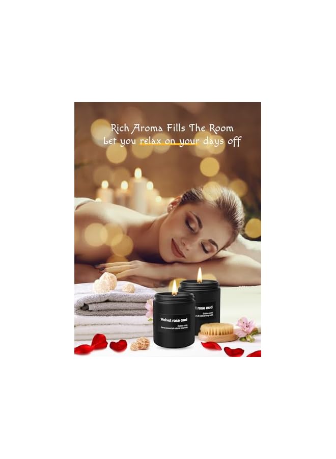 Green Tiger 7 oz Rose Scented Candles for Home, Men & Women, 45 Hour Burn Summer Candle, Gifts for Women, Manly Indulgence Candles (Black Rose) - Image 5