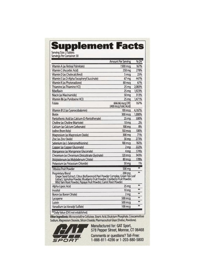 جات للرجال متعدد + اختبار عالي الفعالية 60 قرصًا - Image 2