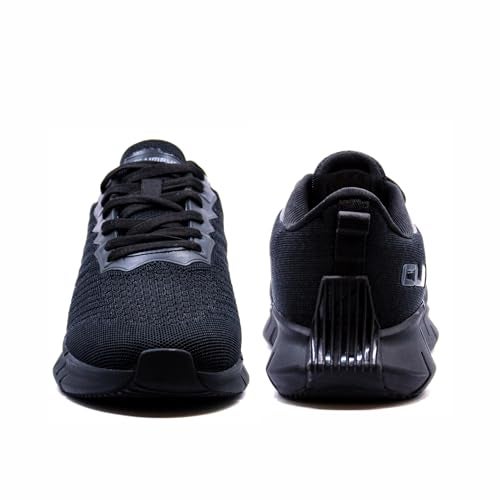 Columbus Rebel Men's Sports Shoe - Running, Walking, Training & Gym, Outdoors - Black & Dark Grey, UK6 - Image 5