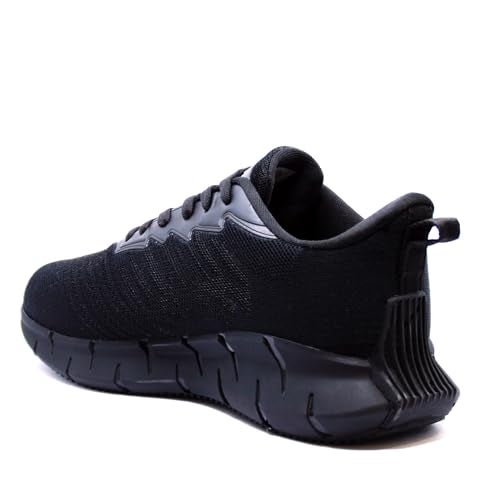 Columbus Rebel Men's Sports Shoe - Running, Walking, Training & Gym, Outdoors - Black & Dark Grey, UK6 - Image 4