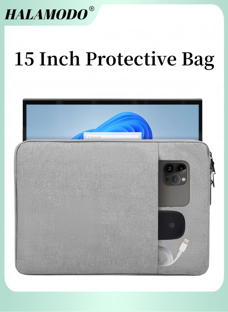 HALAMODO Protective Sleeve For Apple MacBook 15.4 Inch Grey - Image 1