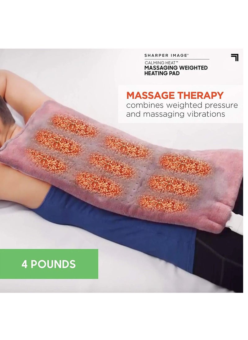 Generic Heat Weighted Heating Pad Massaging Calming Heat Vibration 4lb 12x24  - Image 4