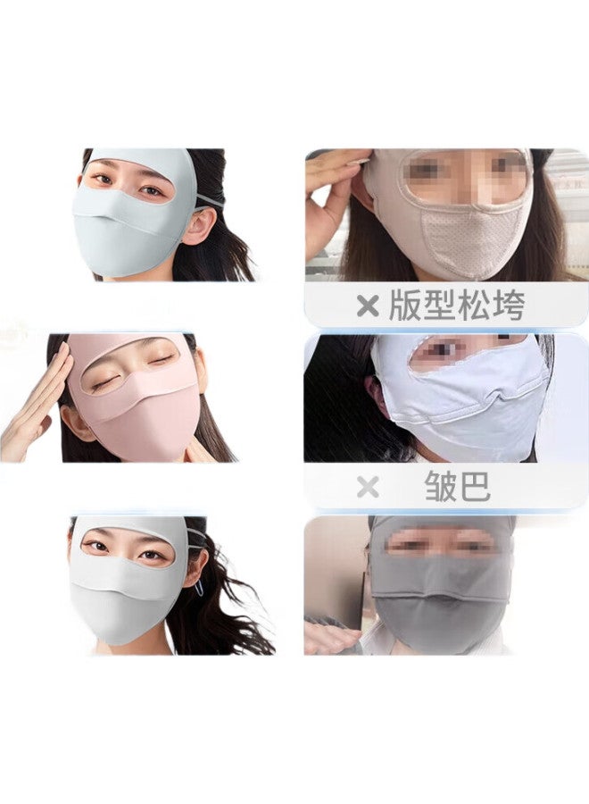 XTEP Sun Protection Full Face Mask Uv Protection Ice Silk Mask For Men And Women Summer Breathable Thin Driving Outdoor Cycling - Image 1
