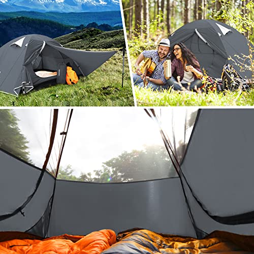 Bessport Camping Tent 2 Person Tent Waterproof Two Doors Backpacking Tent Easy Setup Lightweight for Outdoor, Hiking Mountaineering Travel - Image 5