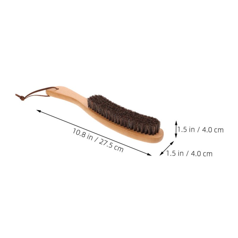 Wooden Anti Static Dust Removal Brush and Cap Cleaning Brush 2pcs Soft Bristle for Clothes Hats Household Travel - Image 3