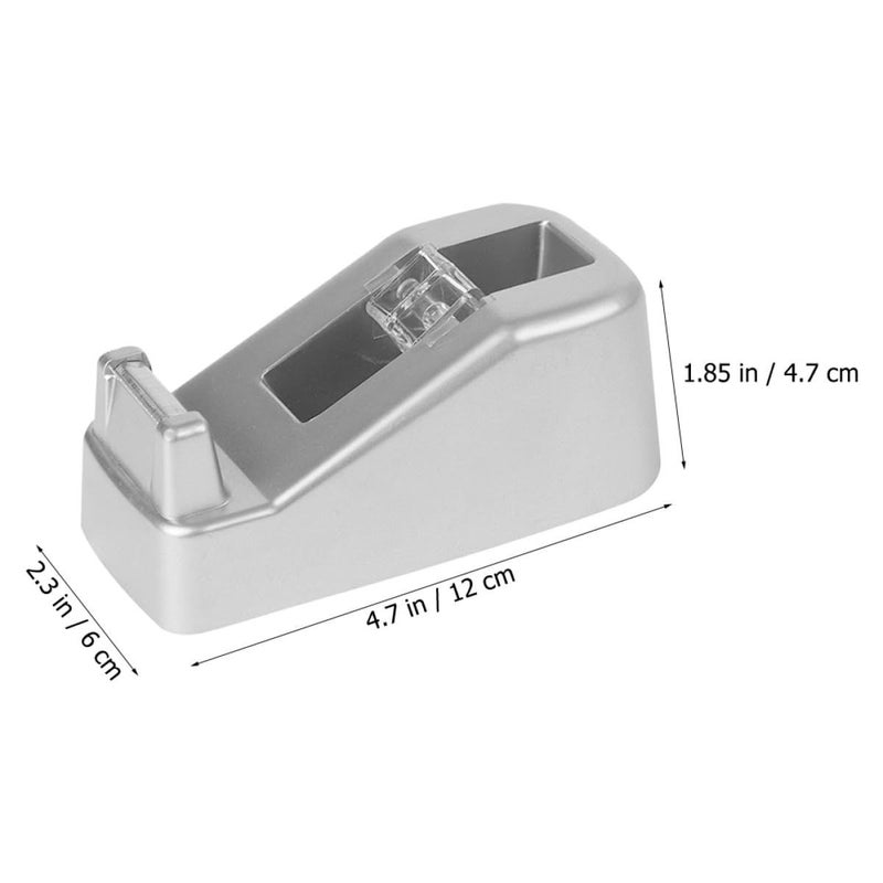 SUPVOX Heavy Duty Tape Dispenser Cutter Silver Portable Holder Office School Use - Image 3