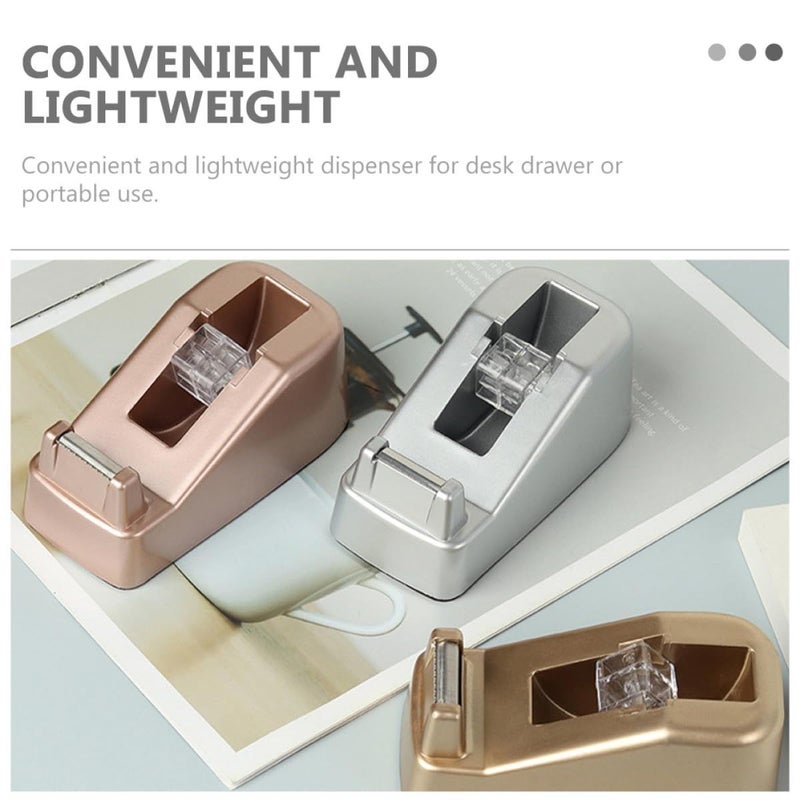 SUPVOX Heavy Duty Tape Dispenser Cutter Silver Portable Holder Office School Use - Image 4