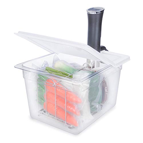 EVERIE حاوية إيفيري سو فيد سعة 12 لتر مع غطاء قابل للطي ورف، متوافقة مع أنوفا نانو و AN500-US00 و إنستانت بوت، SET-12-NANO-PP - Image 3