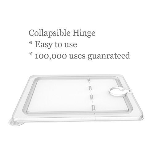 EVERIE حاوية إيفيري سو فيد سعة 12 لتر مع غطاء قابل للطي ورف، متوافقة مع أنوفا نانو و AN500-US00 و إنستانت بوت، SET-12-NANO-PP - Image 4