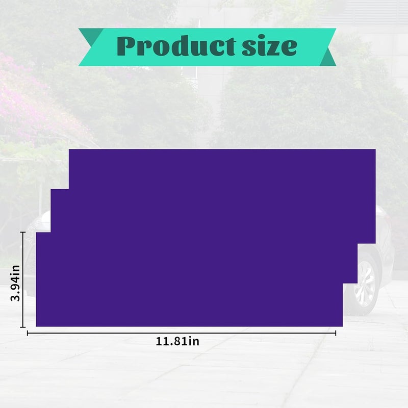 BLAKAYA 11.8" x 4" Bowtie Emblem Wrap Kit for Chevy Logo Overlay Vinyl Wrap with Spatula and Cutter 3 Pcs Matte Metallic Purple - Image 2
