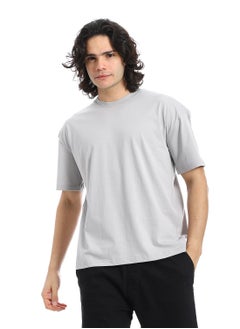 Andora Crew Neck Short Sleeves T-Shirt_Light Grey  - Image 1