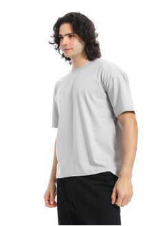 Andora Crew Neck Short Sleeves T-Shirt_Light Grey  - Image 2