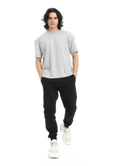 Andora Crew Neck Short Sleeves T-Shirt_Light Grey  - Image 5