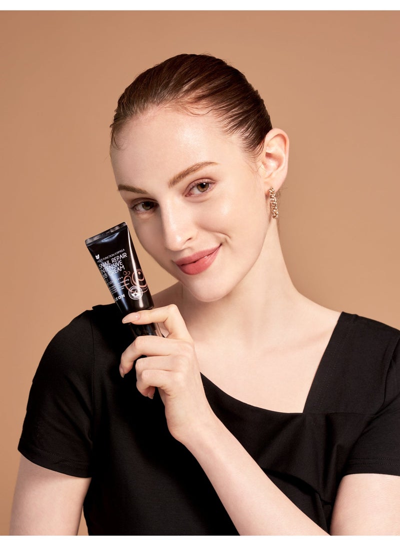 MIZON Snail Repair Intensive BB Cream #21 / SPF50+ PA+++  / 50g - Image 4