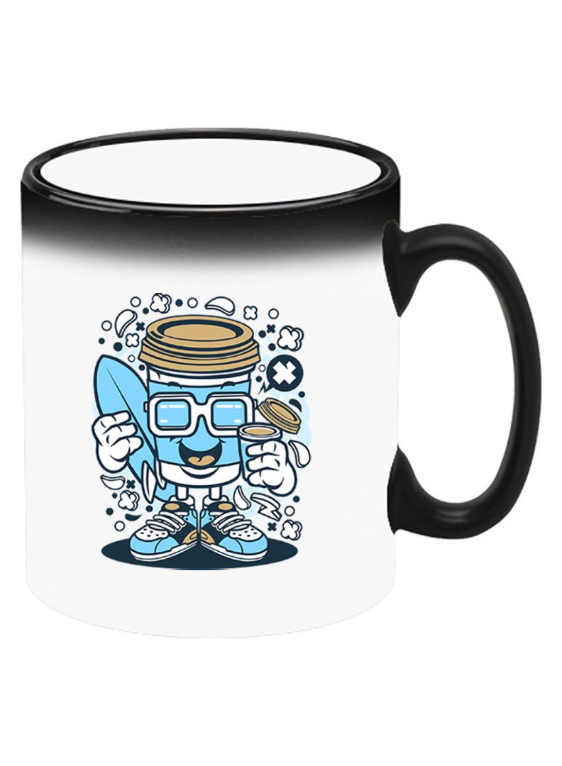 Theodor Color Changing Heat Sensitive Ceramic Mug, Image Revealed When HOT Liquid is Added! Coffee can - Image 2