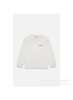Generic 2022 SS Long-Sleeve T-Shirt Black Velvet FOG Essentials Sweatshirt Deep Oats  - Image 2
