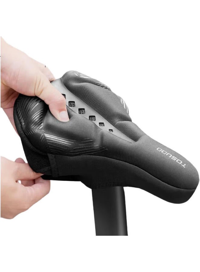 TOSUOD Bicycle Seat Cover Soft Thick Silicone Gel Shock Absorption Mountain Road Bike Saddle Cushion Cover Riding Equipment - Image 1