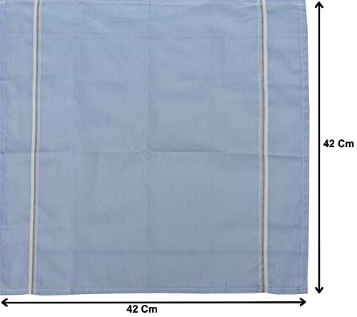 Kuber Industries 100% Cotton Premium Collection Handkerchiefs Hanky for Men, Set of 3 (Lite Colour) - Image 2