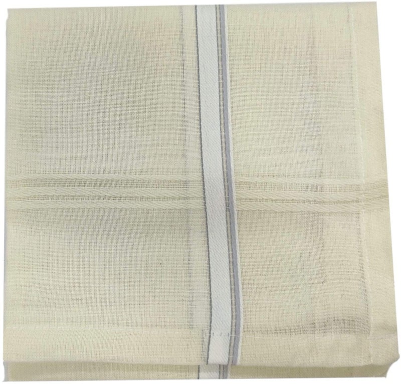 Kuber Industries 100% Cotton Premium Collection Handkerchiefs Hanky for Men, Set of 3 (Lite Colour) - Image 4