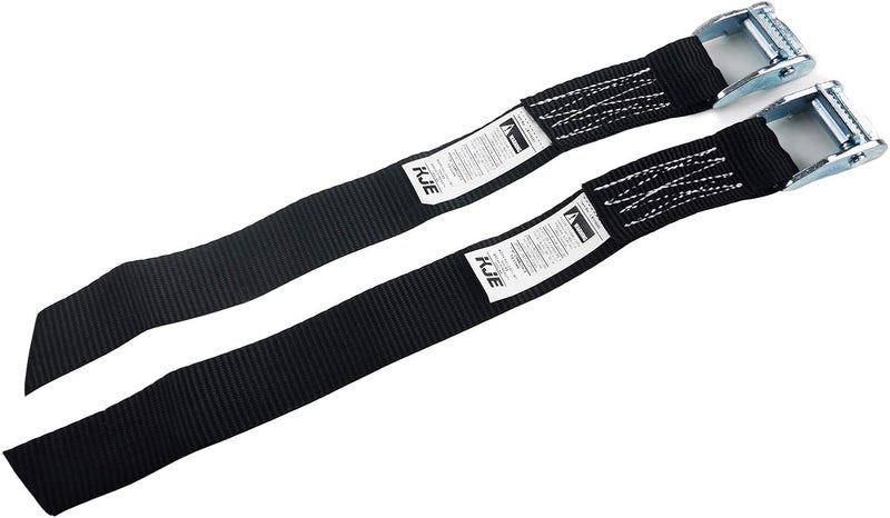 KJE 1500 lbs 1 x 2 Tie Down Straps 2 Pack Adjustable Lashing Straps Ratchet Straps Heavy Duty Ratchet Tie Down Straps Cargo Straps with Cam Buckle Suitable for Carrying Various Cargo or Luggage - Image 5