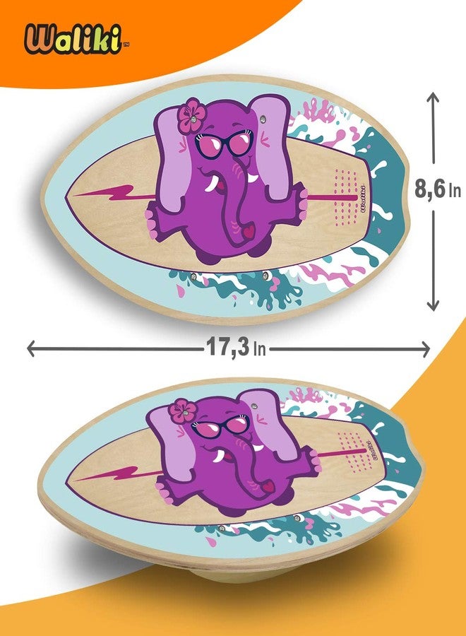 WALIKI Wood Balance Board | Ages 3-8 | Toddlers and Kids | Pink - Image 3